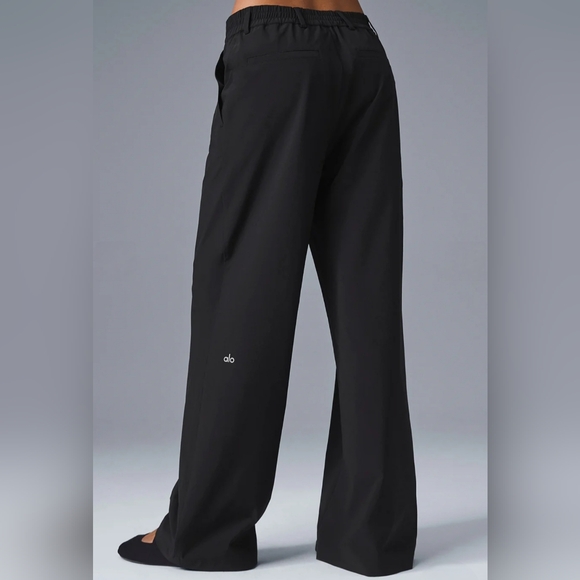 Alo Black High-Waist Pursuit Trouser Large (fits like XL) - Picture 4 of 5